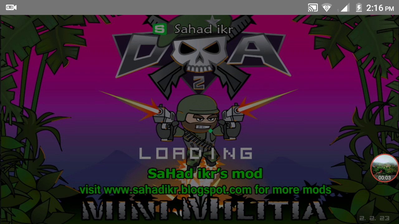 game mini militia mod by sahad ikr